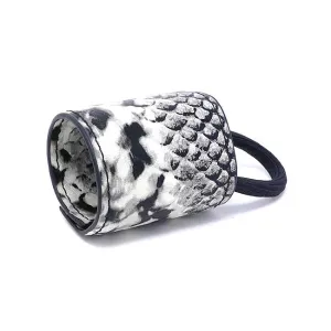 New York Collection Vegan Leather Pony Cuff - Snakeskin