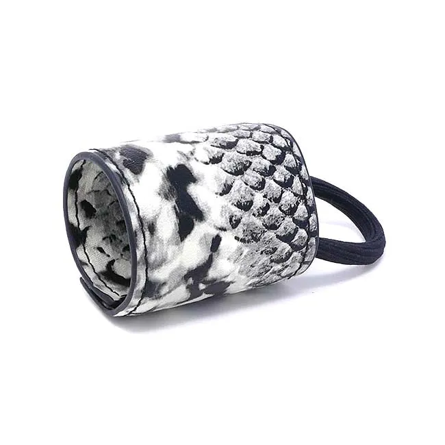 New York Collection Vegan Leather Pony Cuff - Snakeskin