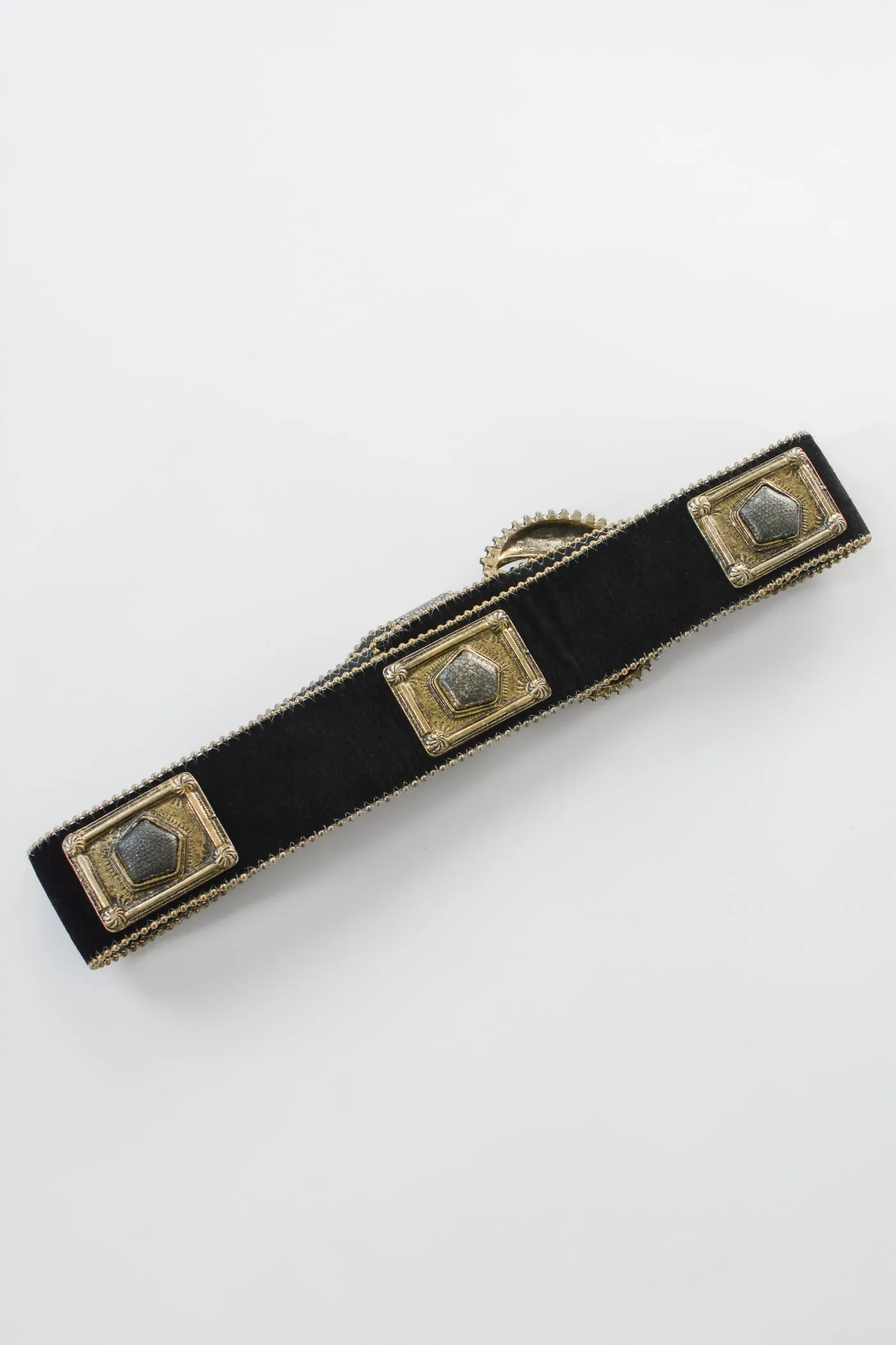 Nina Arjani Embelleshed Suede Belt