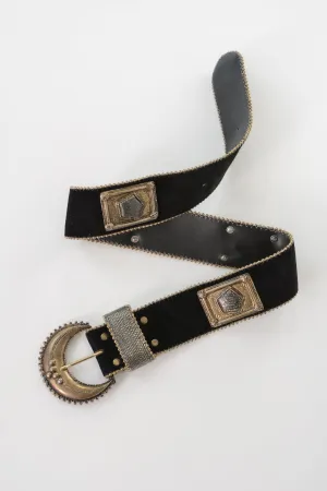 Nina Arjani Embelleshed Suede Belt