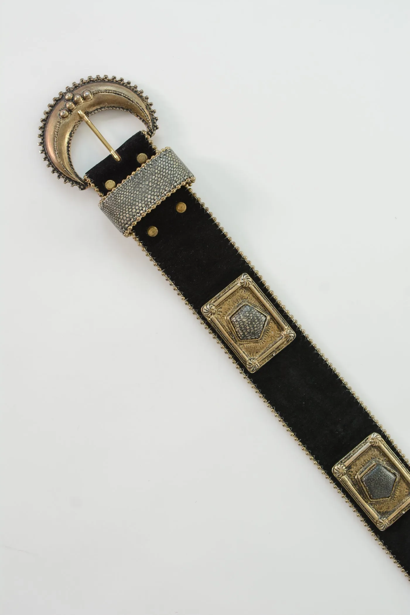 Nina Arjani Embelleshed Suede Belt