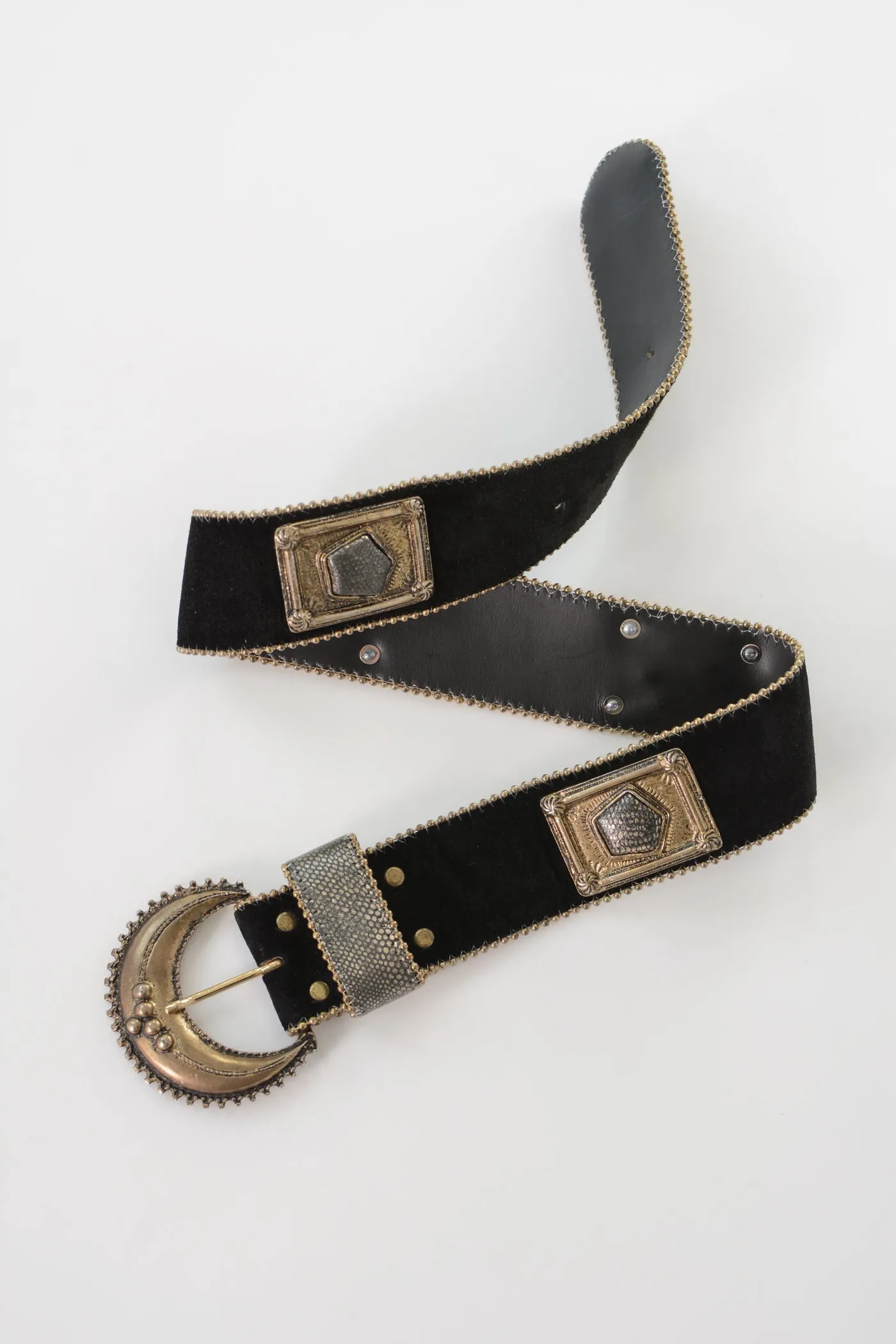 Nina Arjani Embelleshed Suede Belt