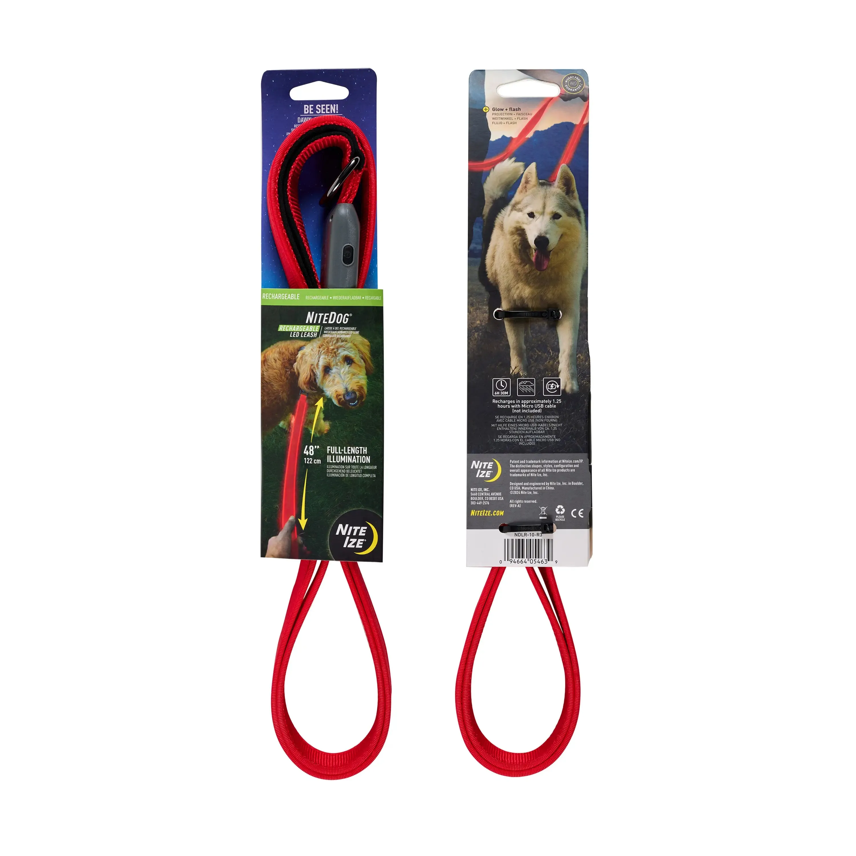 Nite Ize NiteDog Rechargeable LED Leash Red LED