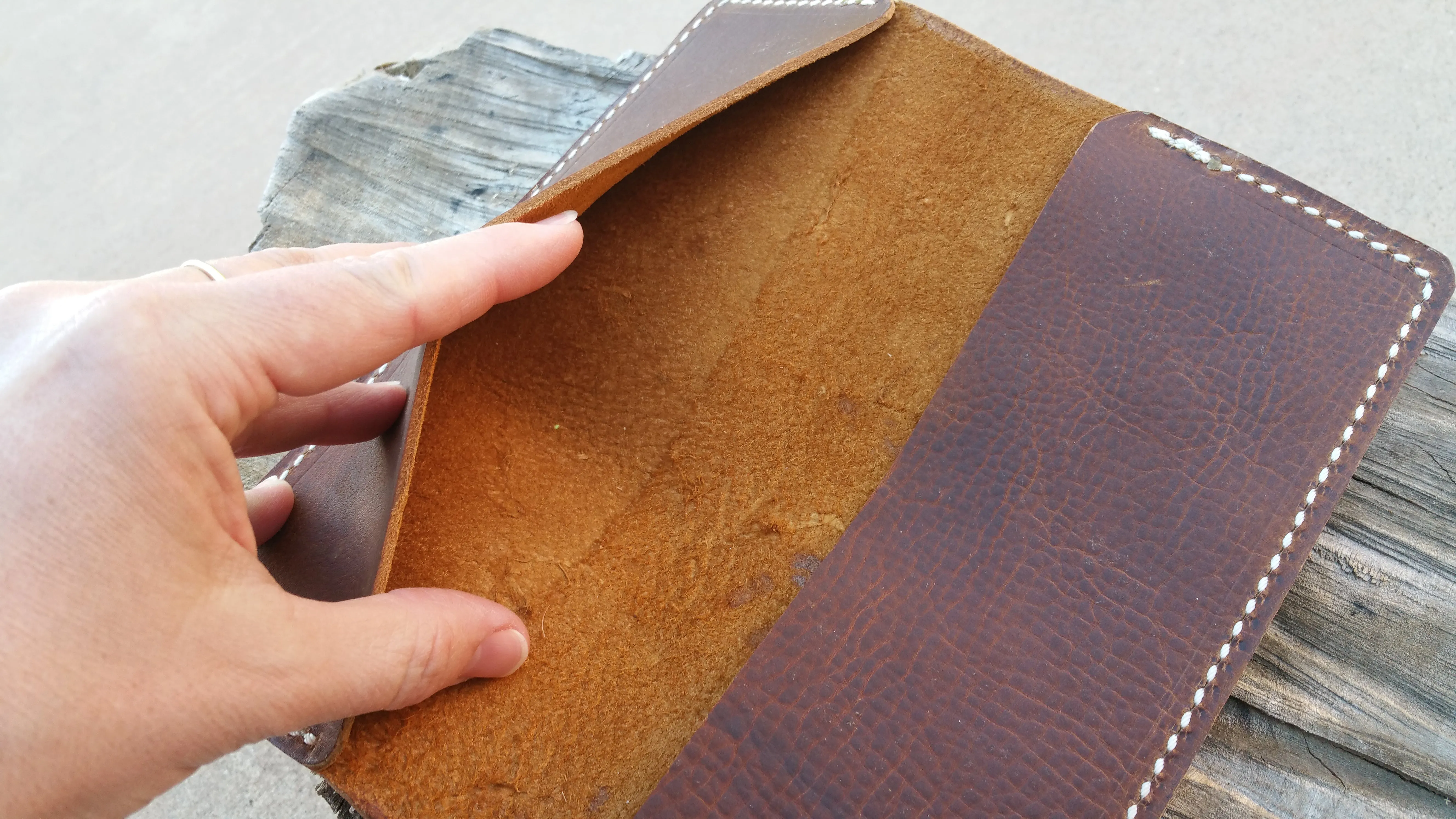 No.83 |  Leather Tally Record Book Cover Full Grain Leather