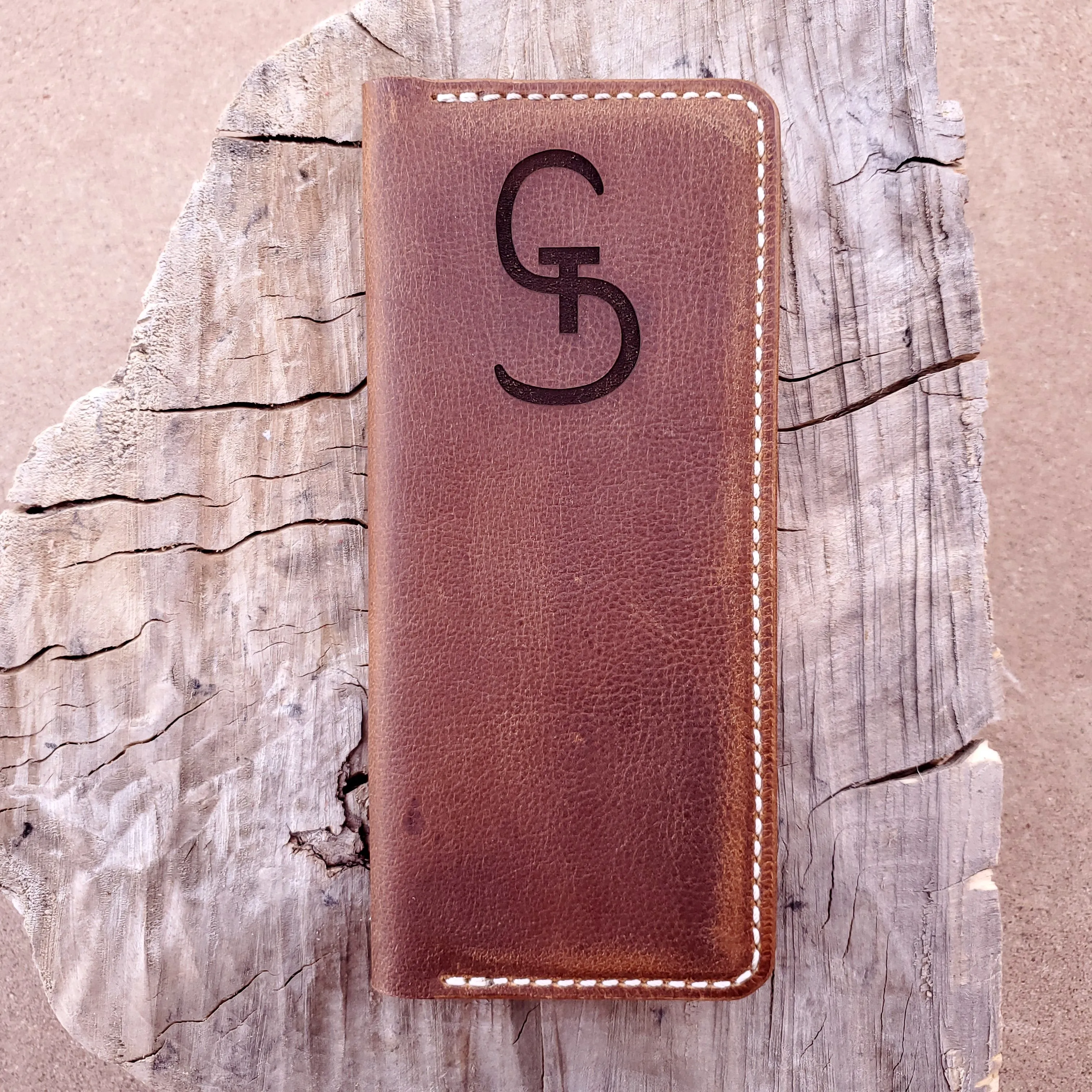 No.83 |  Leather Tally Record Book Cover Full Grain Leather
