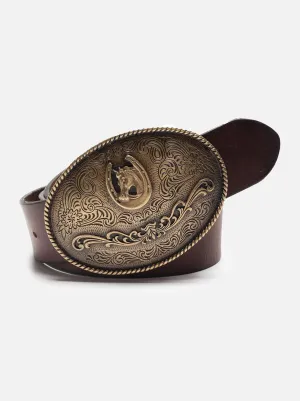 Nudie - Western Buckle Belt - Dark Brown