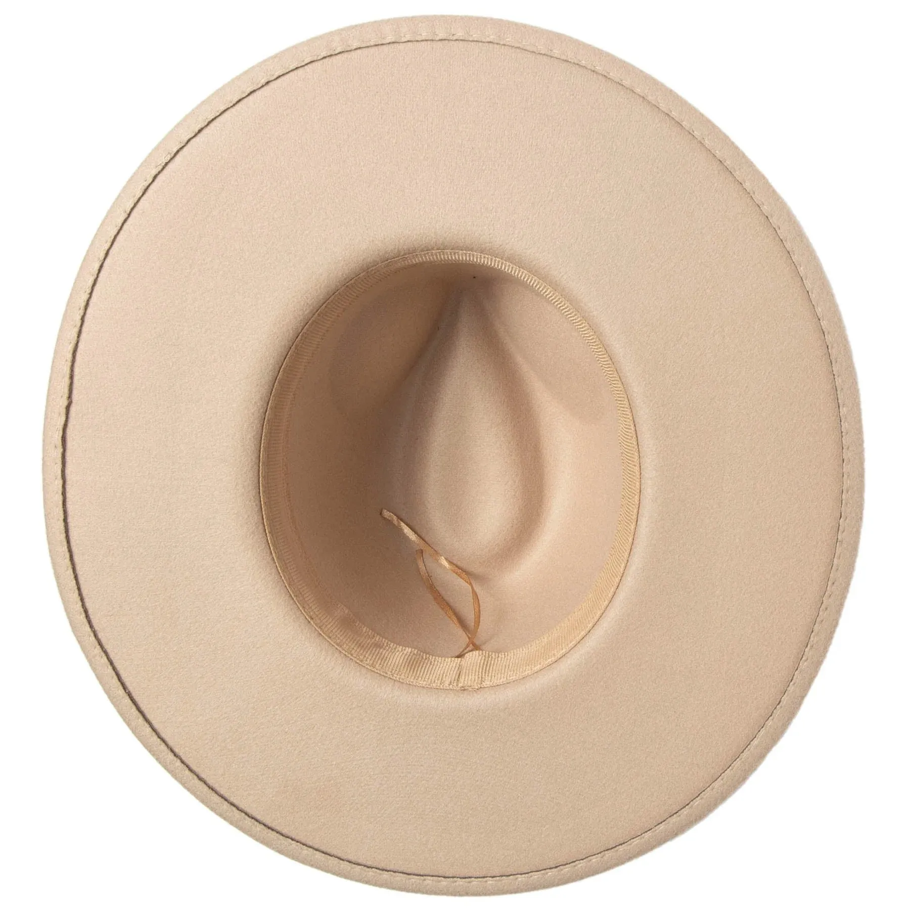 Oat Faux Felt Fedora