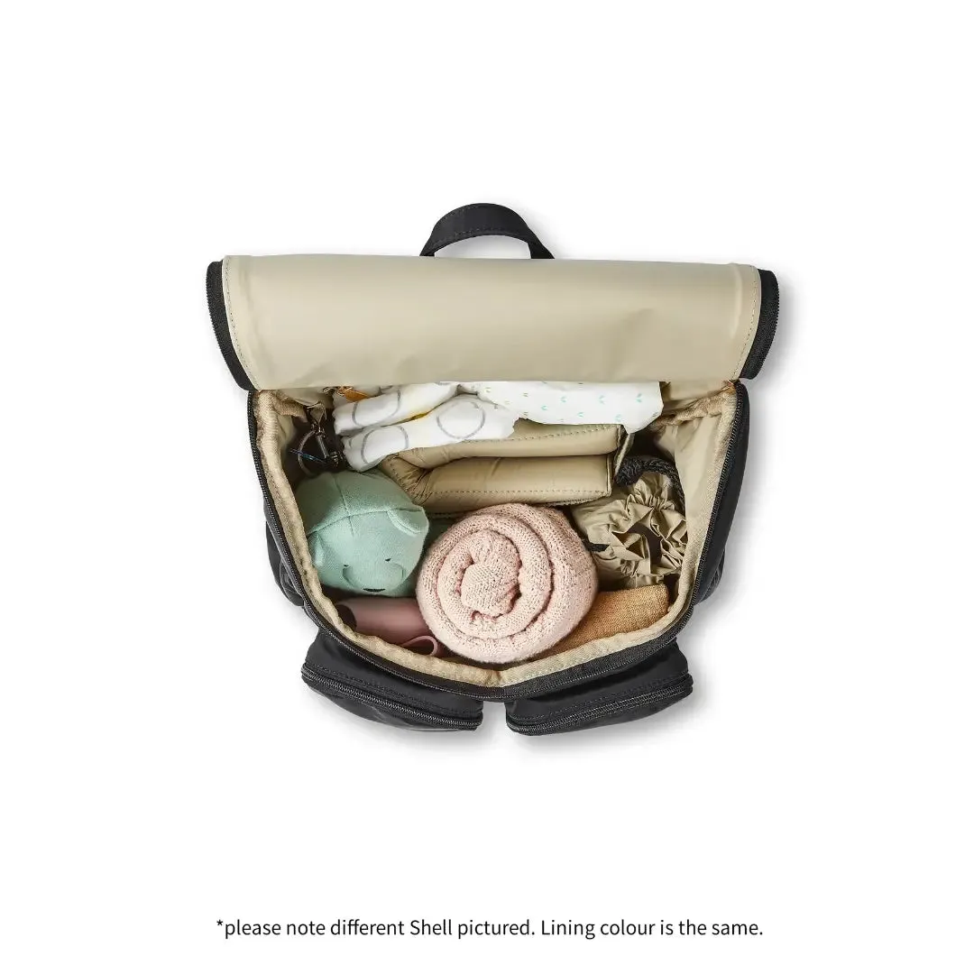 OiOi Signature Vegan Leather Nappy Backpack - Dusty Rose
