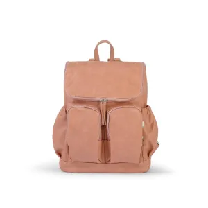 OiOi Signature Vegan Leather Nappy Backpack - Dusty Rose