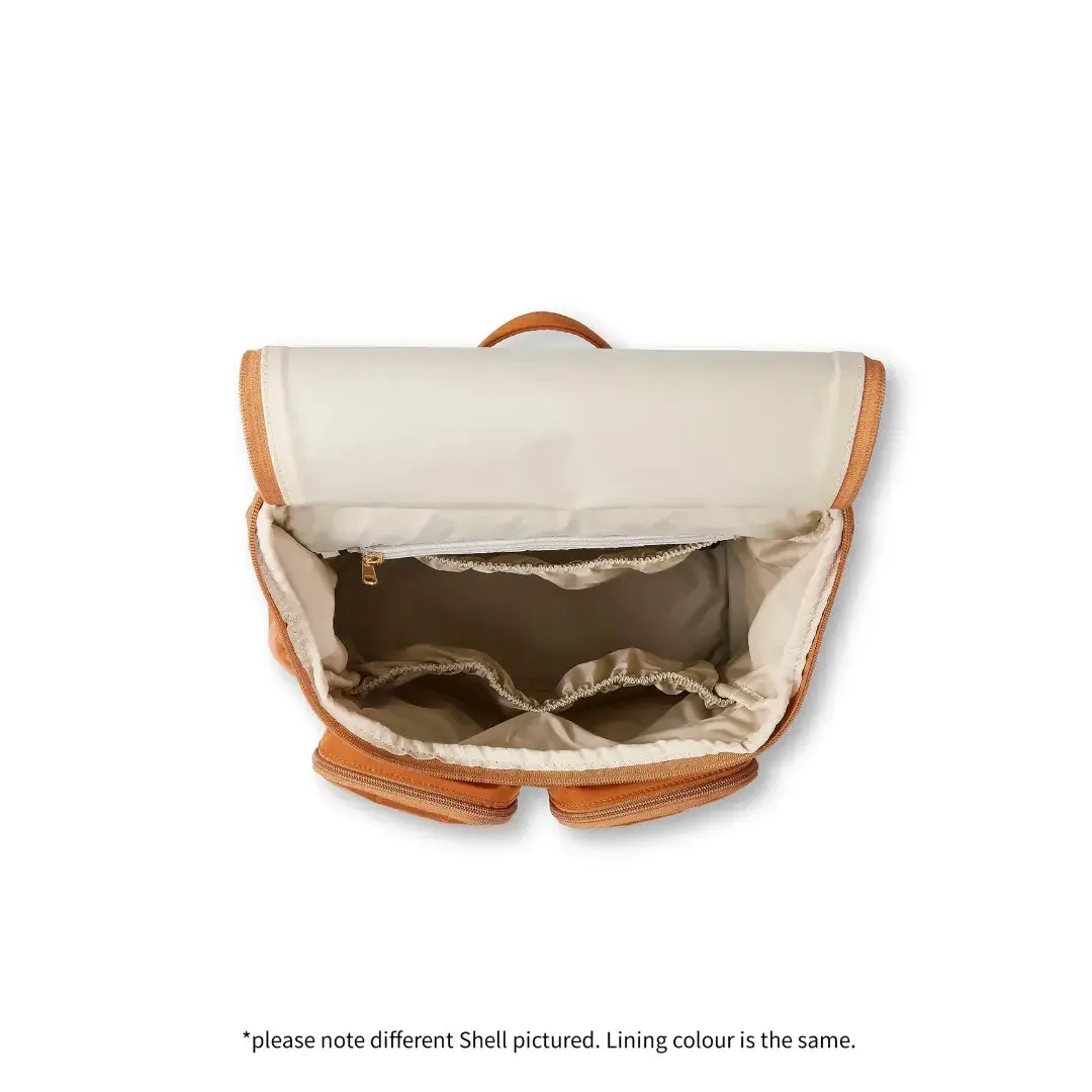 OiOi Signature Vegan Leather Nappy Backpack - Dusty Rose