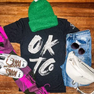 OKTco Tee, Cream Graphic