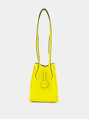 Origami Yellow Mini Leather Bag