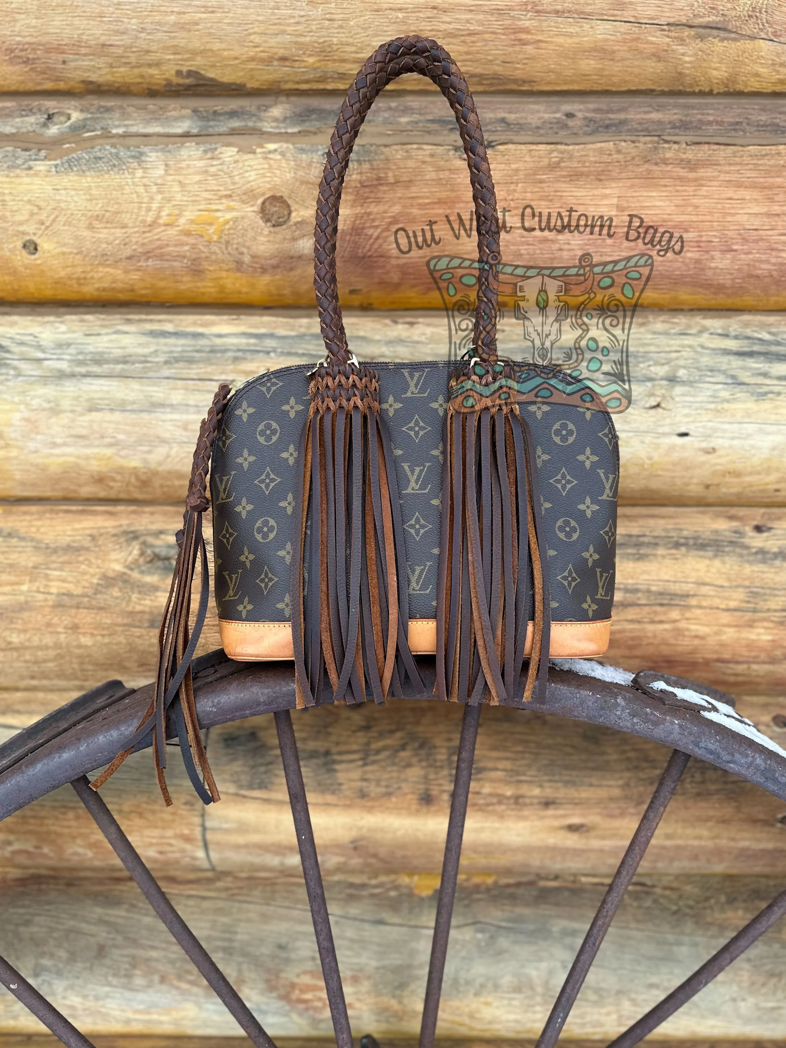 Out West Alma PM Revamped with Leather Braiding and Fringe