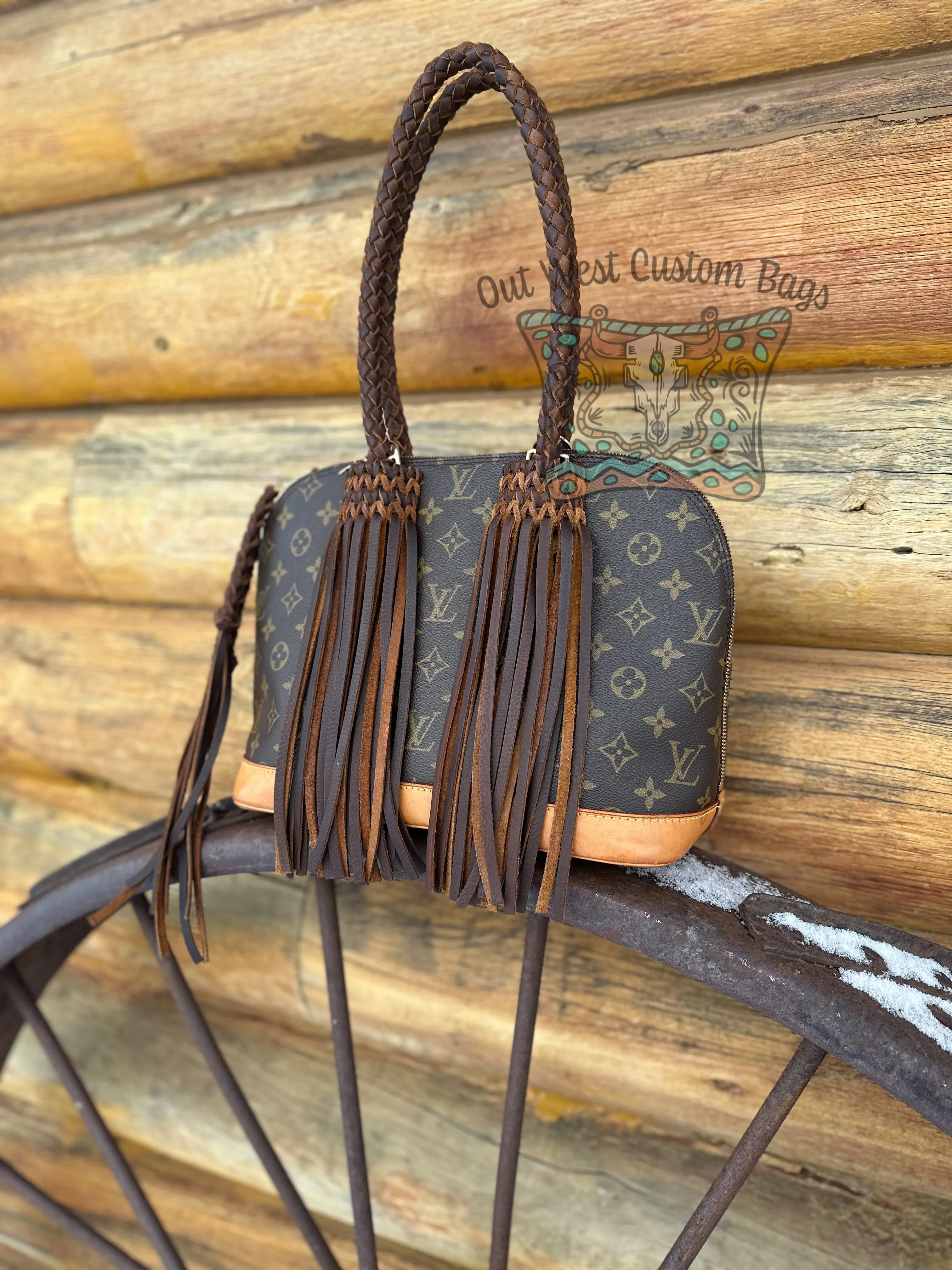 Out West Alma PM Revamped with Leather Braiding and Fringe