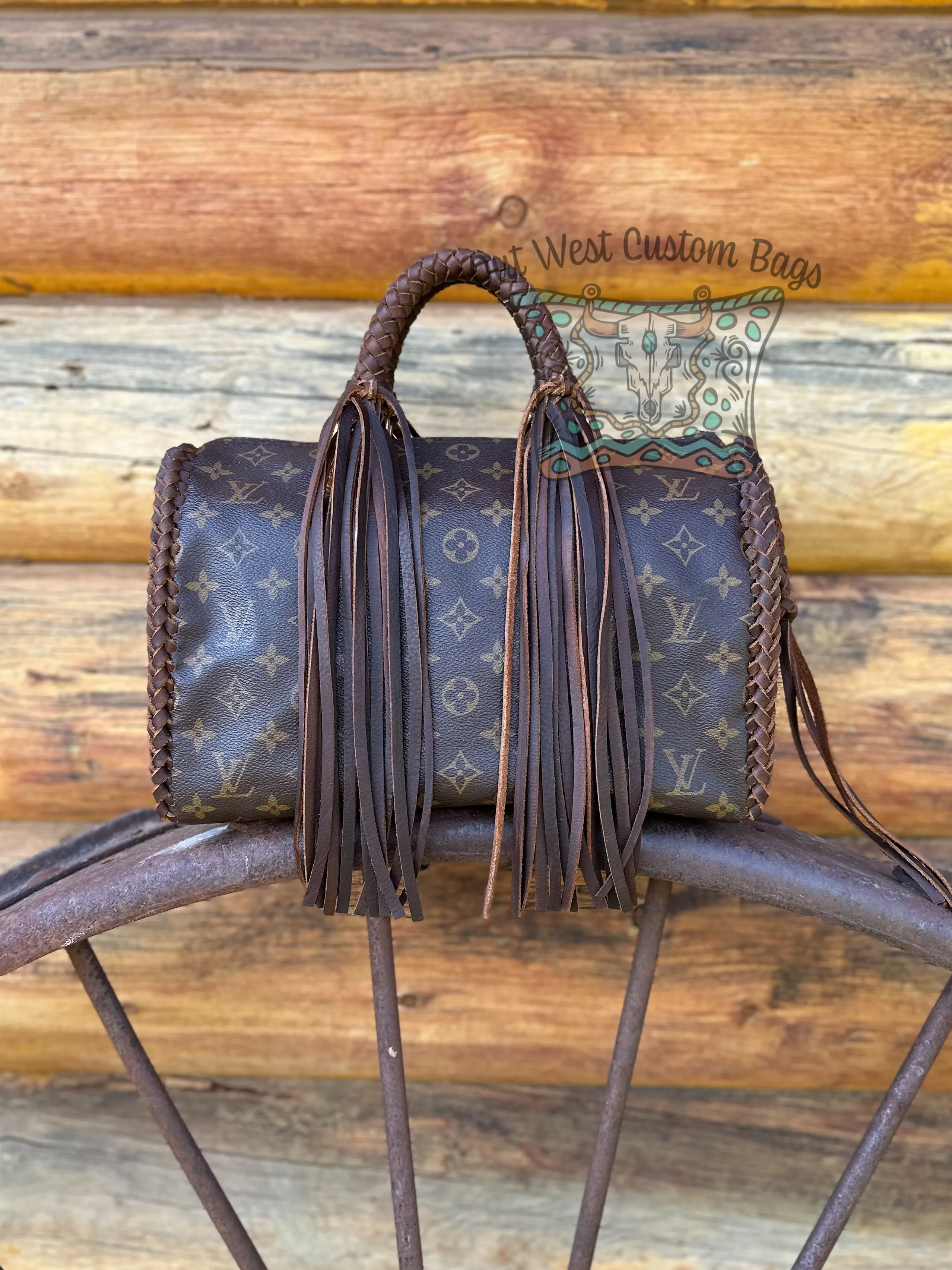Out West Speedy Revamped with Leather Braiding and Fringe