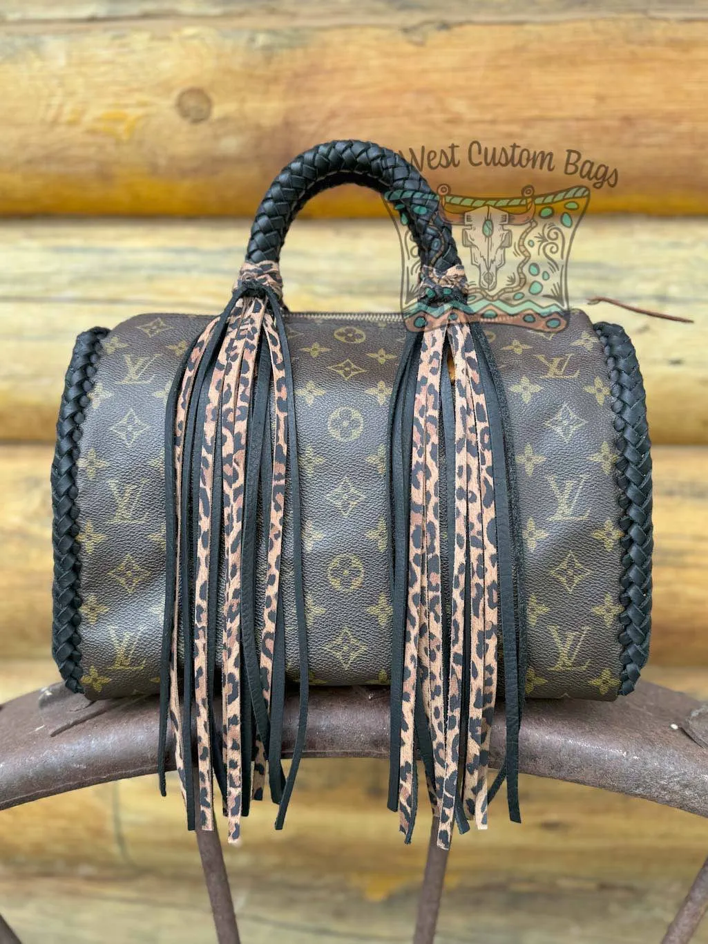Out West Speedy Revamped with Leather Braiding and Fringe