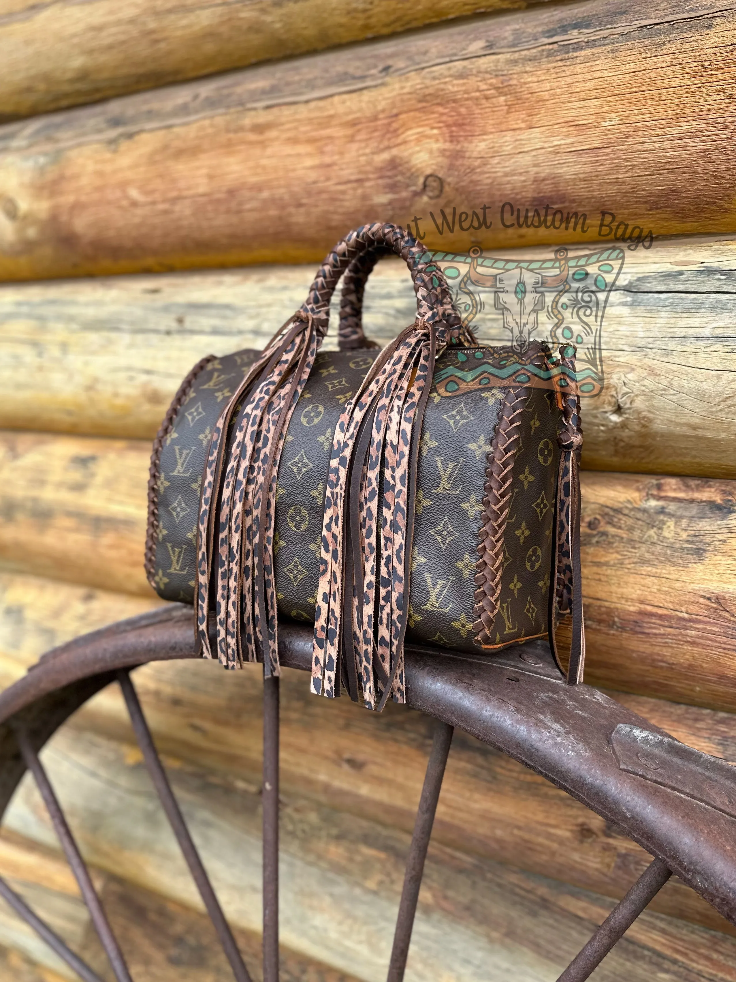 Out West Speedy Revamped with Leather Braiding and Fringe