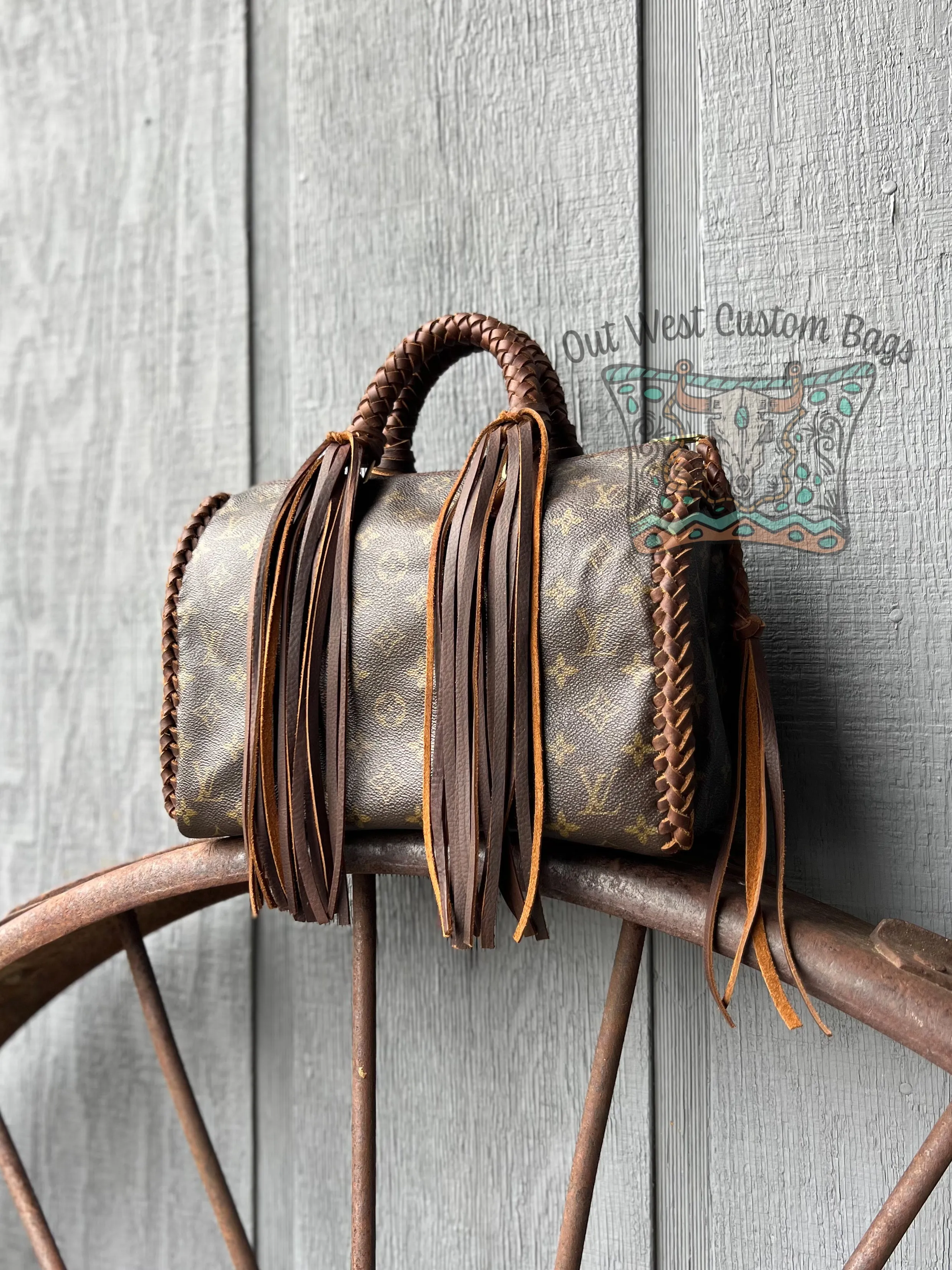 Out West Speedy Revamped with Leather Braiding and Fringe