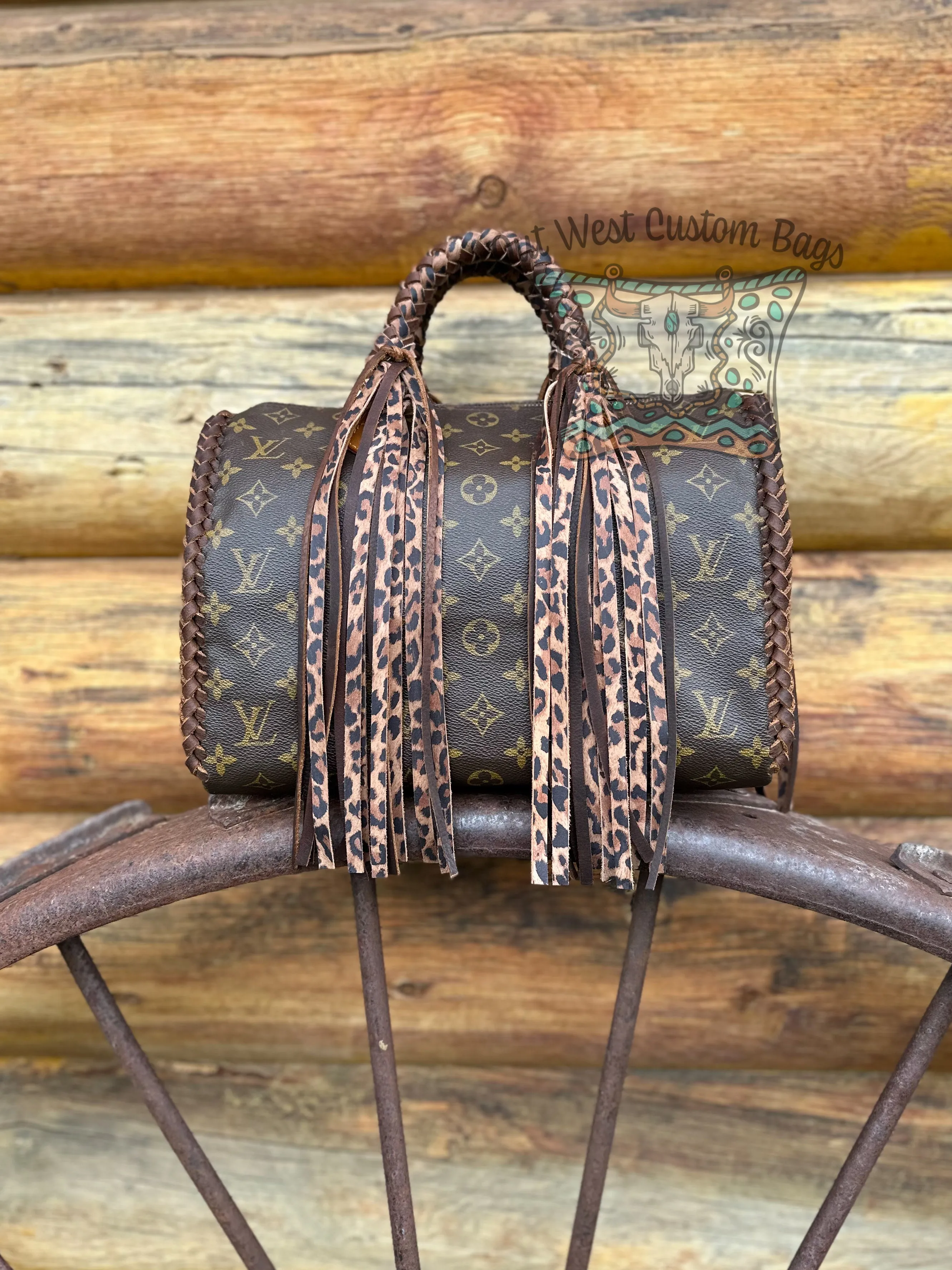 Out West Speedy Revamped with Leather Braiding and Fringe