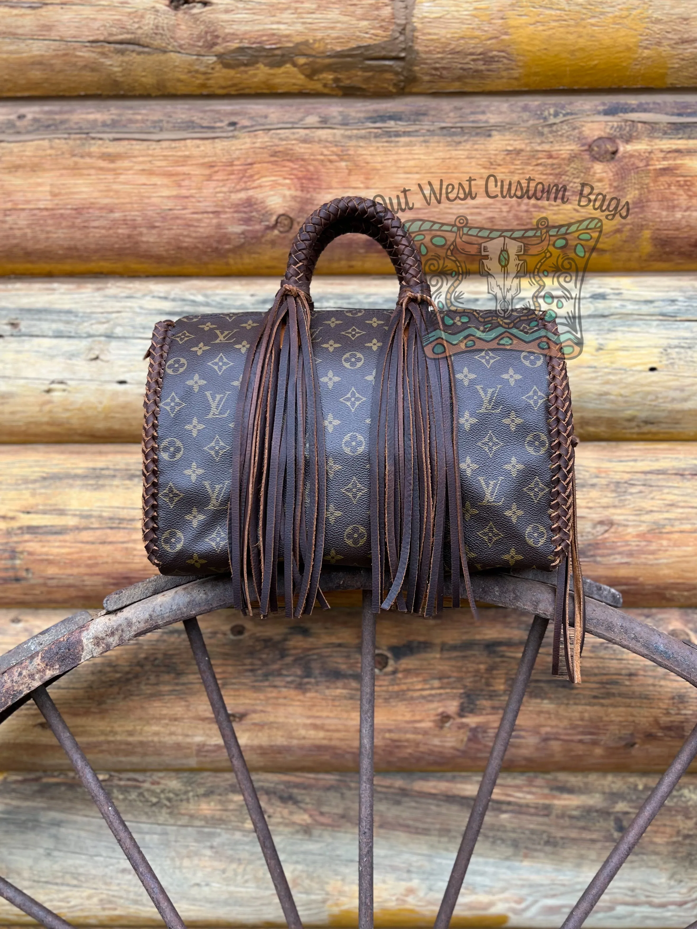 Out West Speedy Revamped with Leather Braiding and Fringe