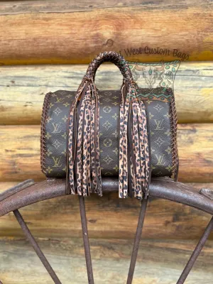 Out West Speedy Revamped with Leather Braiding and Fringe