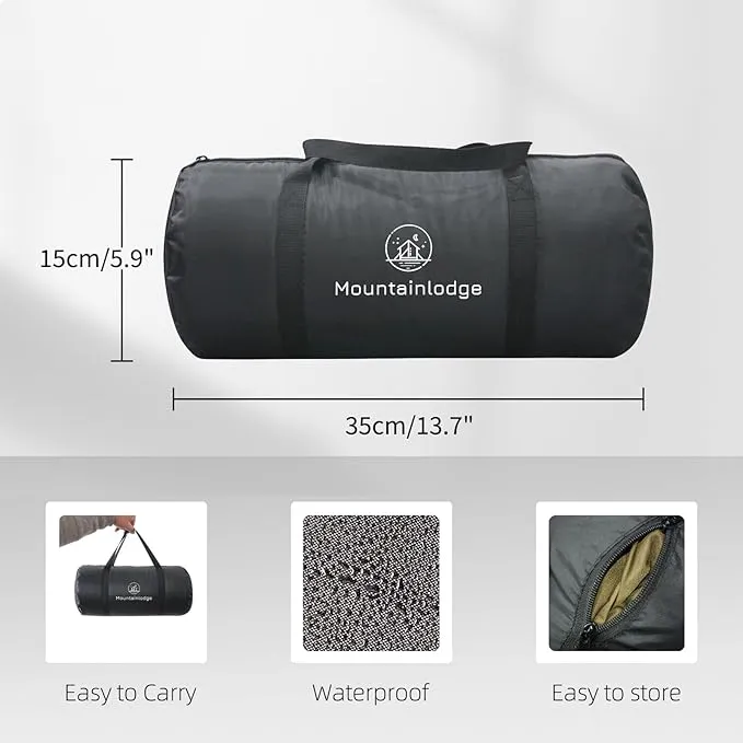 Outdoor Durable 210D Nylon Oxford Camping Blanket for Adult&Kids&Pets,Portable Packable Wterproof Blanket for Travel,Backpacking and Take Pets a Short Rest. (Swen-Through)