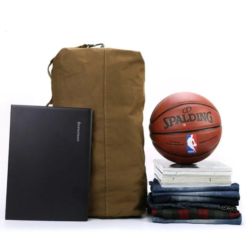Outdoors Canvas Hiking Backpack Large Duffel Bag