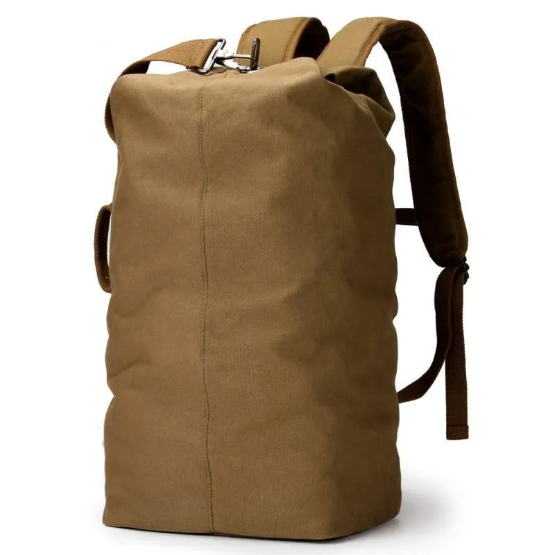 Outdoors Canvas Hiking Backpack Large Duffel Bag