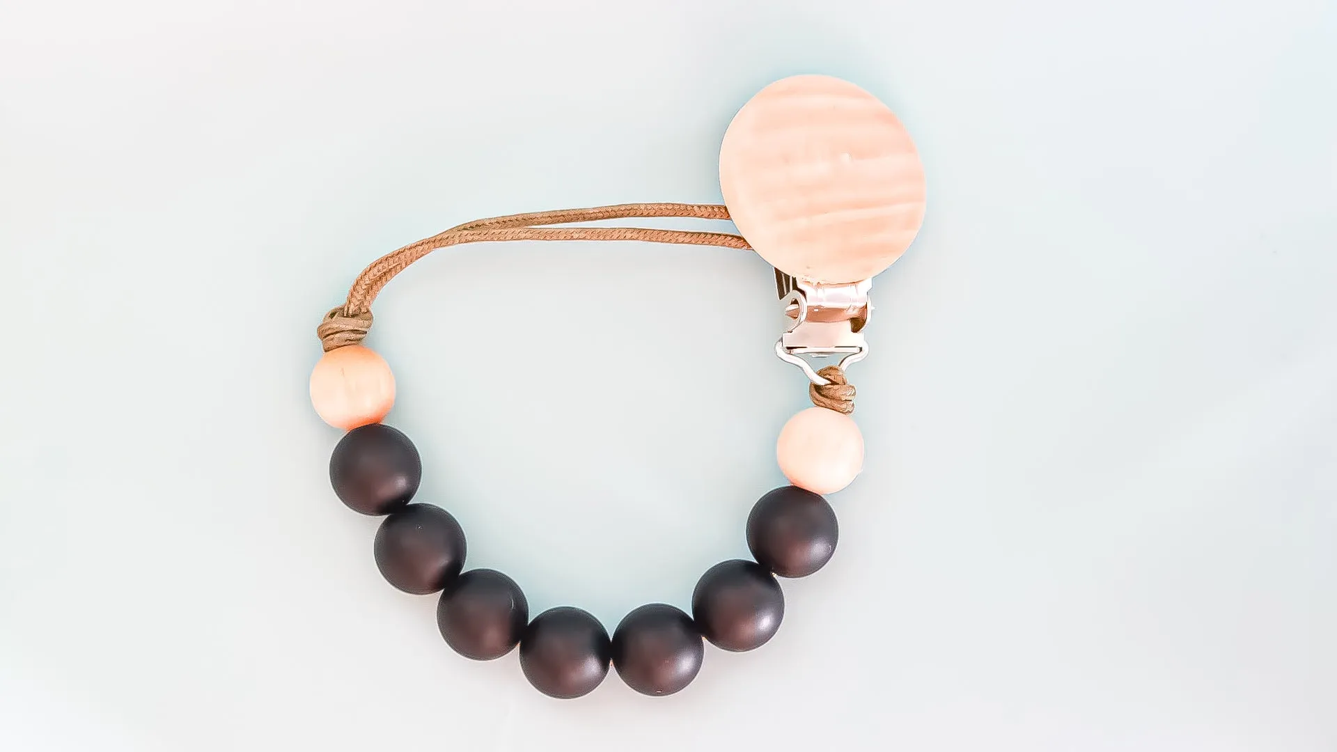 Pacifier Clip | Raisin Black