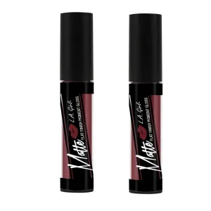 Pack of 2 L.A. Girl Matte Flat Finish Pigment Gloss, Secret GLG842