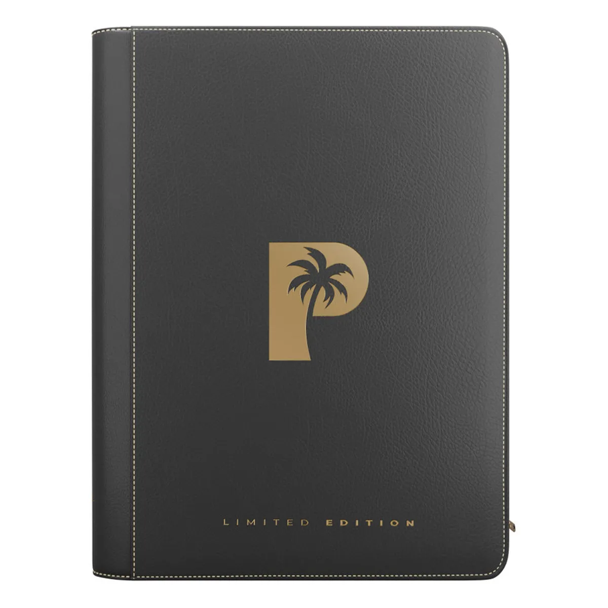 Palms Off 9 Pocket MEGA Capacity Zip Binder Limited Edition - Black/Gold