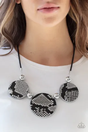 Paparazzi Viper Pit Necklace Black