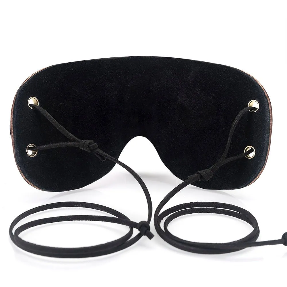 Paradise Black Blossom Mask [Suede Lined]