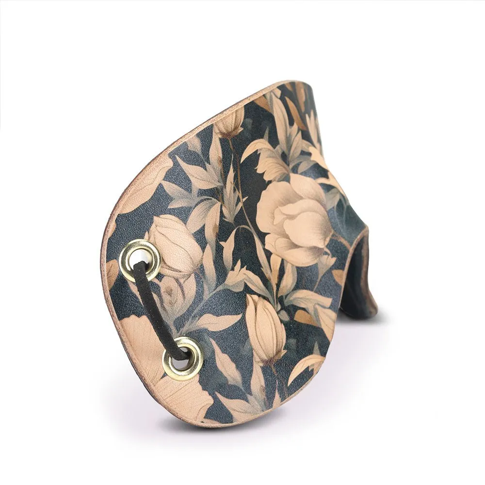 Paradise Black Blossom Mask [Suede Lined]