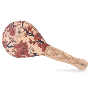 Paradise Red Blossom Leather Paddle