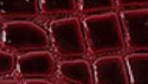 Patent Crocodile Faux Leather - Small Pattern - Cherry Red/Black