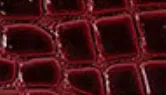 Patent Crocodile Faux Leather - Small Pattern - Cherry Red/Black