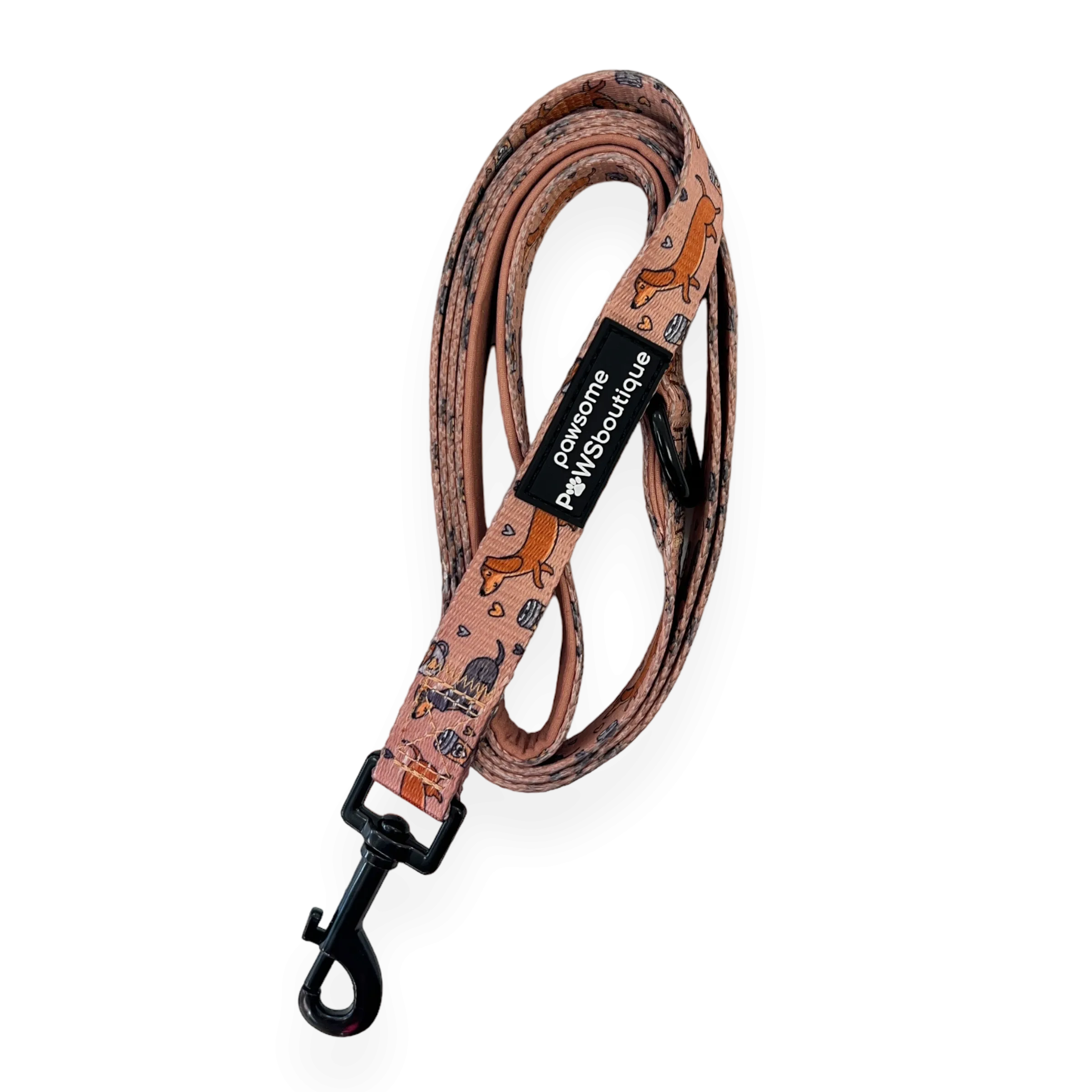 Pawsome Paws Boutique 5Ft Lead Coffee Beans   Little Weens