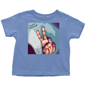 Peace Negativity I Said Good Day Toddler T-Shirt
