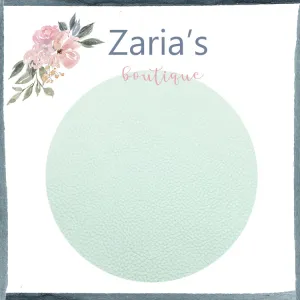 Pebble Grain |  Mint Green Faux Leather Craft Fabric Sheets