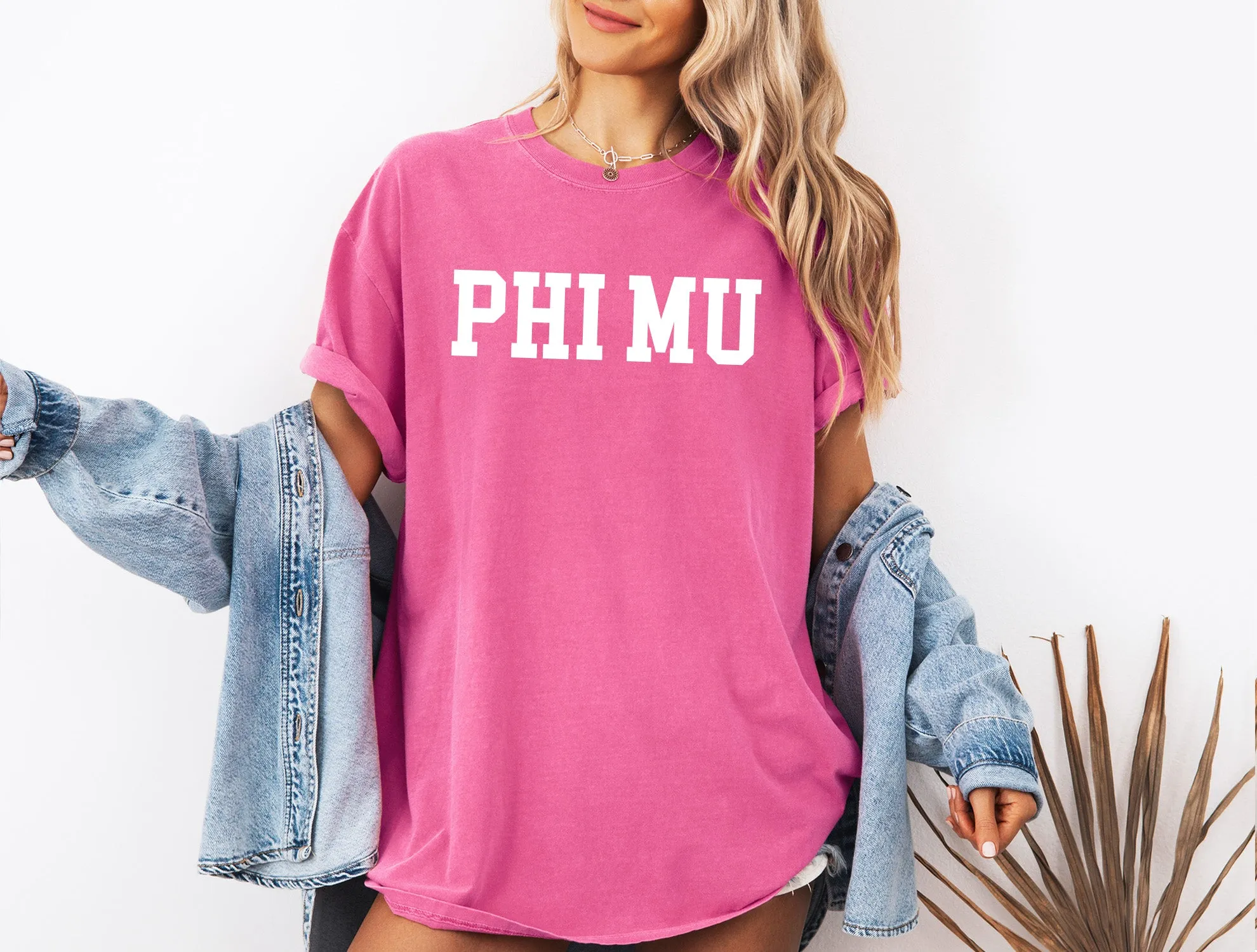 Phi Mu Heavyweight Short Sleeve T-shirt - Comfort Colors