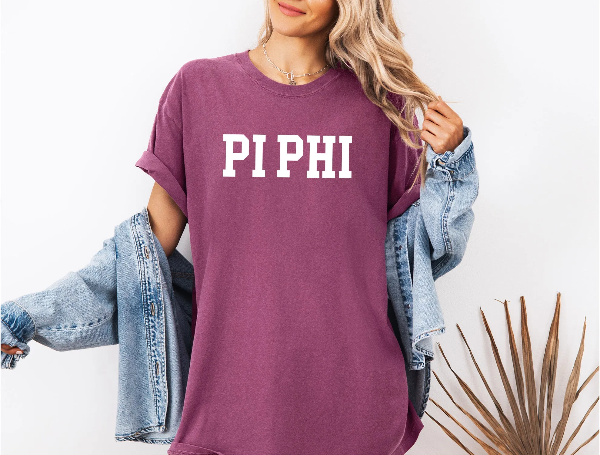 Pi Beta Phi Heavyweight Short Sleeve T-shirt - Comfort Colors