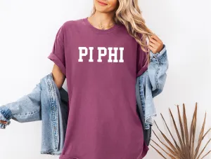 Pi Beta Phi Heavyweight Short Sleeve T-shirt - Comfort Colors