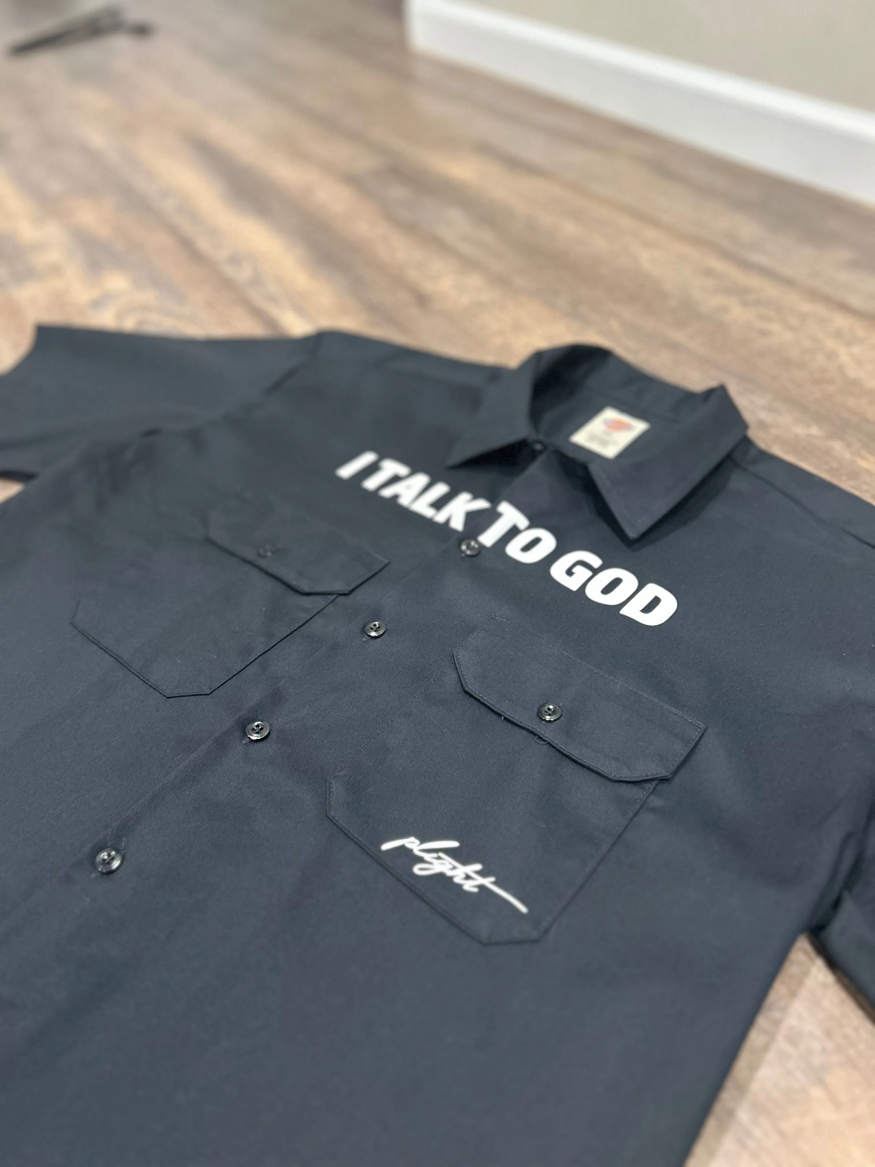 Plight Life "I Talk To God" Premium Workshirt