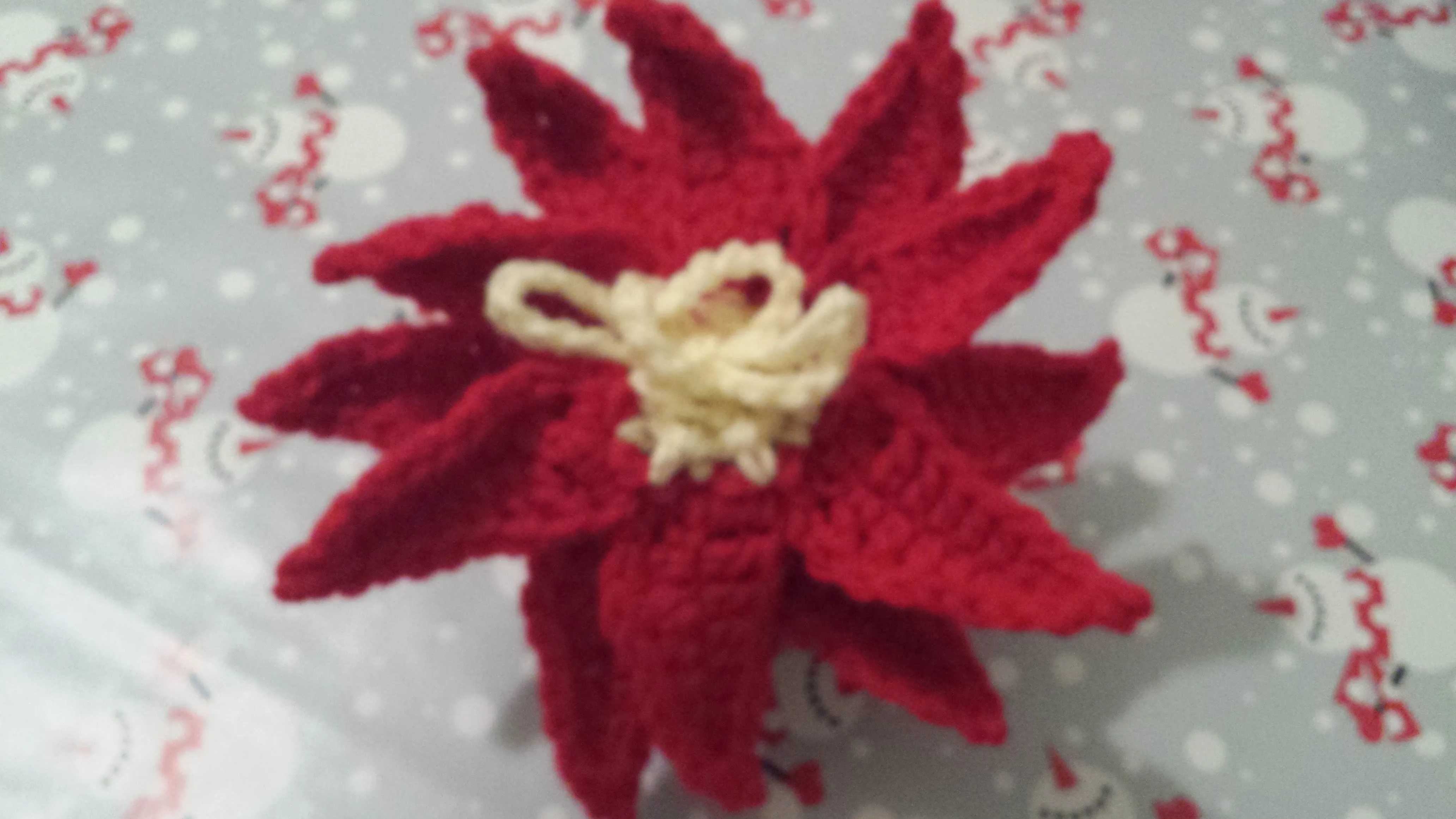 Poinsettia Goody Bag Crochet Pattern in PDF Format