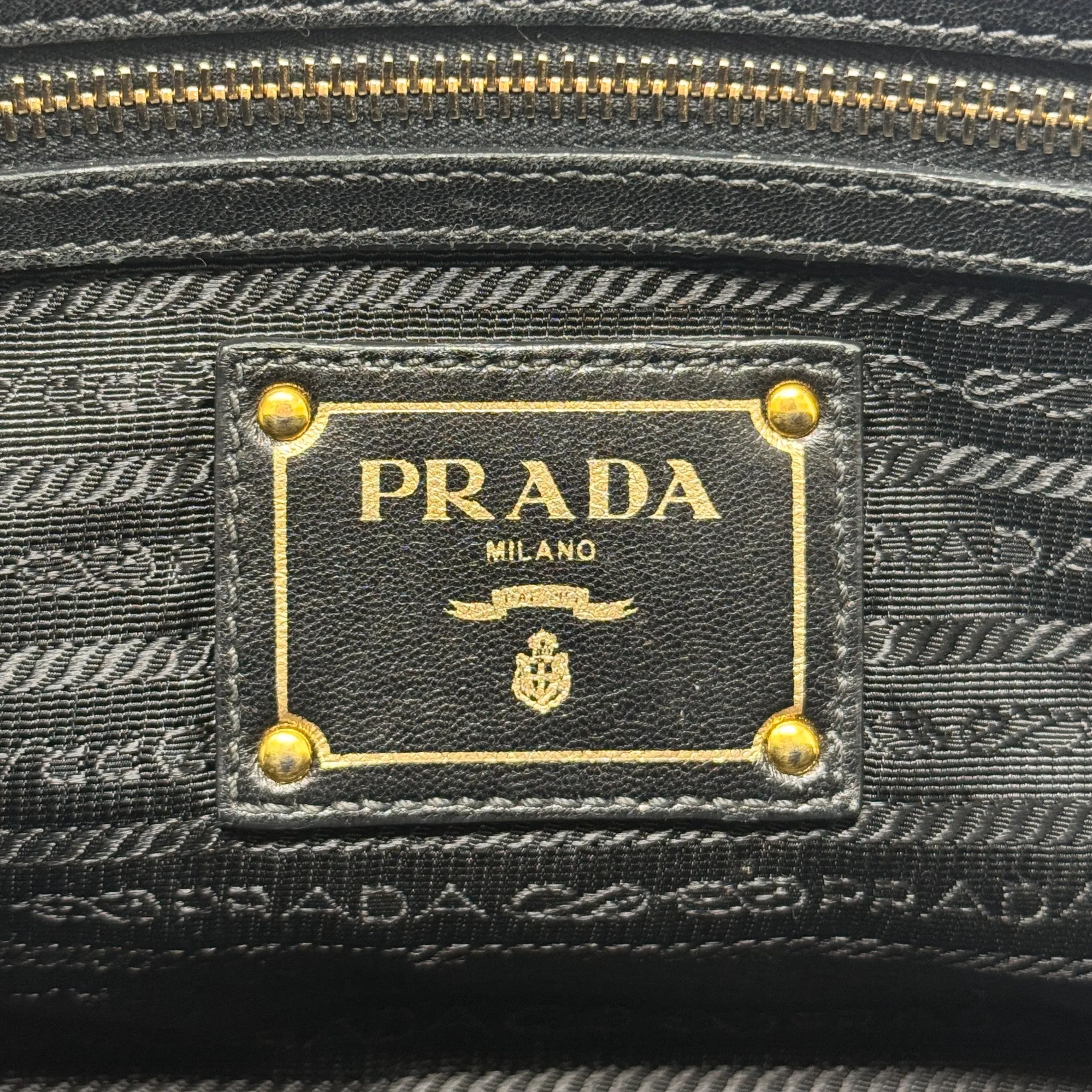 Prada Black Nylon Tessuto Gaufre Bag