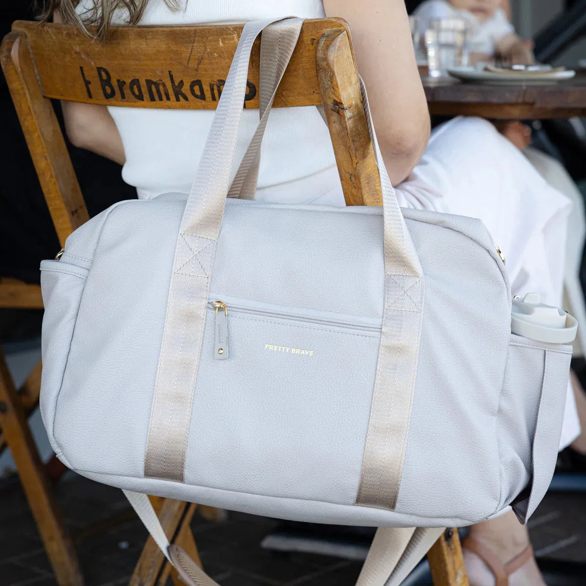 Pretty Brave Stella Baby Bag | Stone Pebble