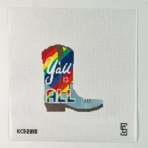Pride Cowboy Boot Printed Canvas