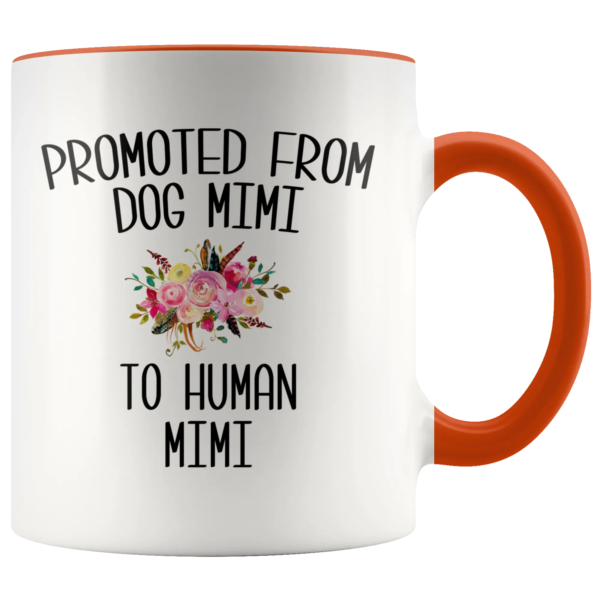 Promoted From Dog Mimi To Human Mimi Coffee Mug Pregnancy Announcement Cup Baby Reveal Gift for Her