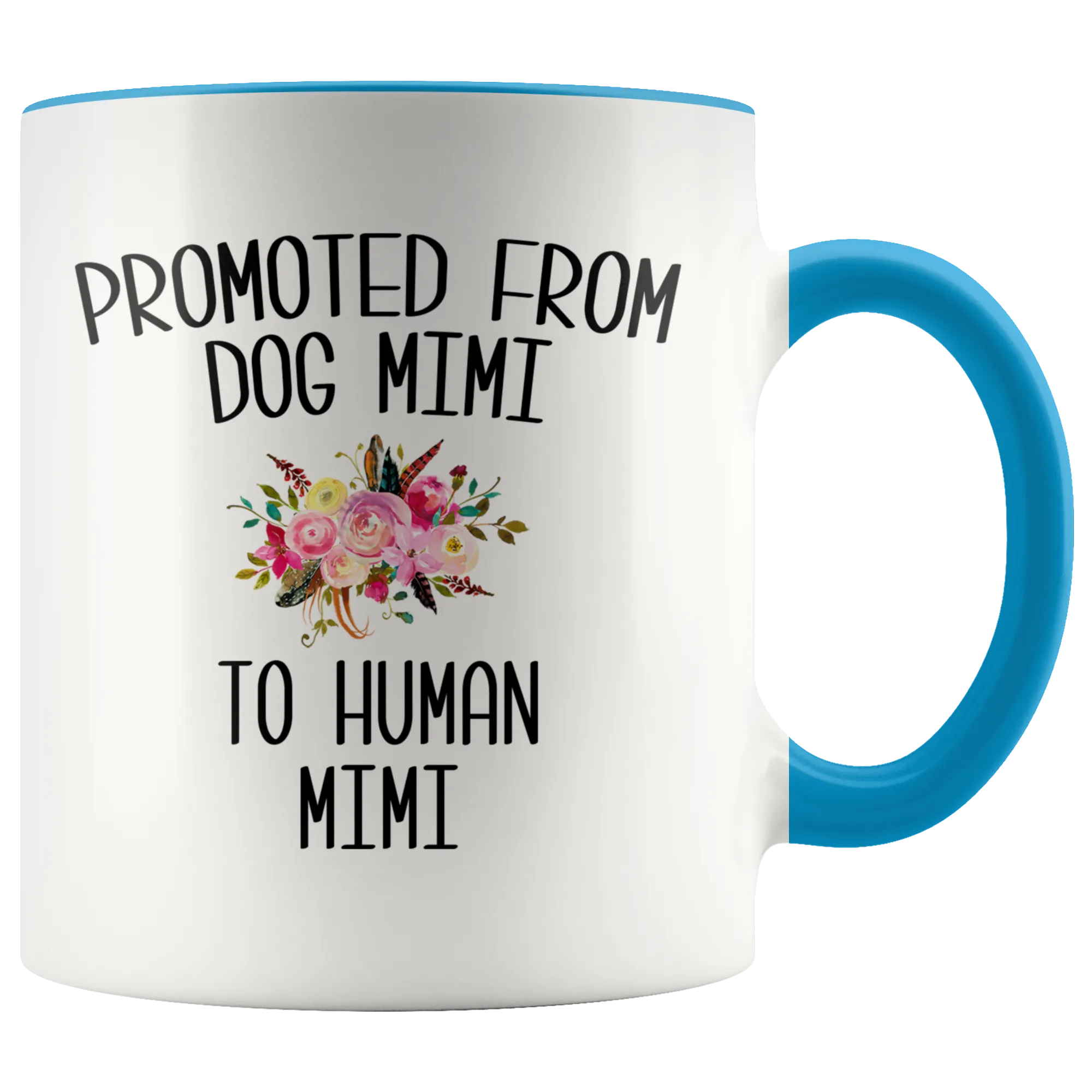 Promoted From Dog Mimi To Human Mimi Coffee Mug Pregnancy Announcement Cup Baby Reveal Gift for Her